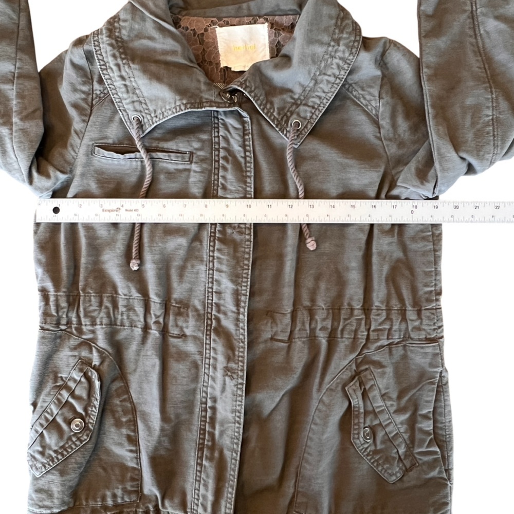 Hei Hei Camouflaged Lace Anorak Jacket Coat size L - Picture 11 of 13